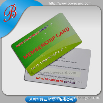 PVC Membership Card with Embossing Number